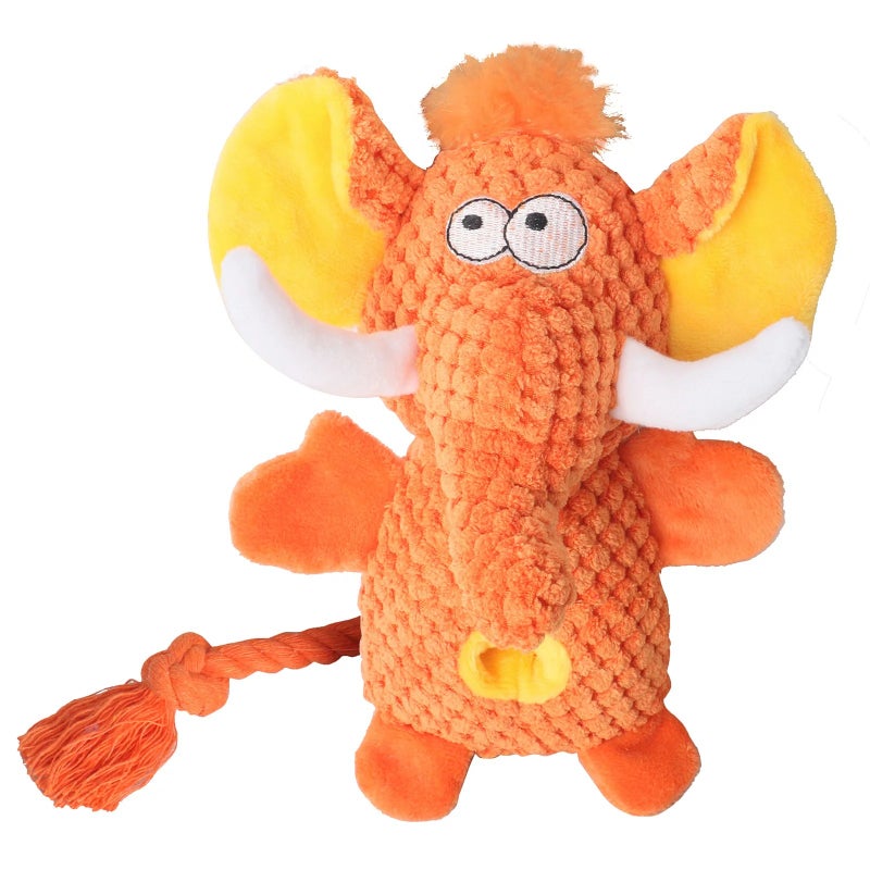 Y&D Pet Products Animal Slow Food Plush Dog Toy Squeaky Chew Toy Dog - Image 1