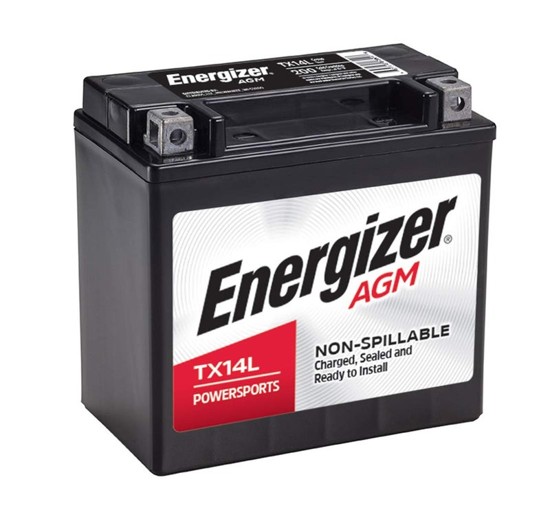 Energizer TX14L AGM Motorcycle 12V Battery, 200 Cold Cranking Amps and 12 Ahr. Replaces: YTX14L-BS and others - Image 2