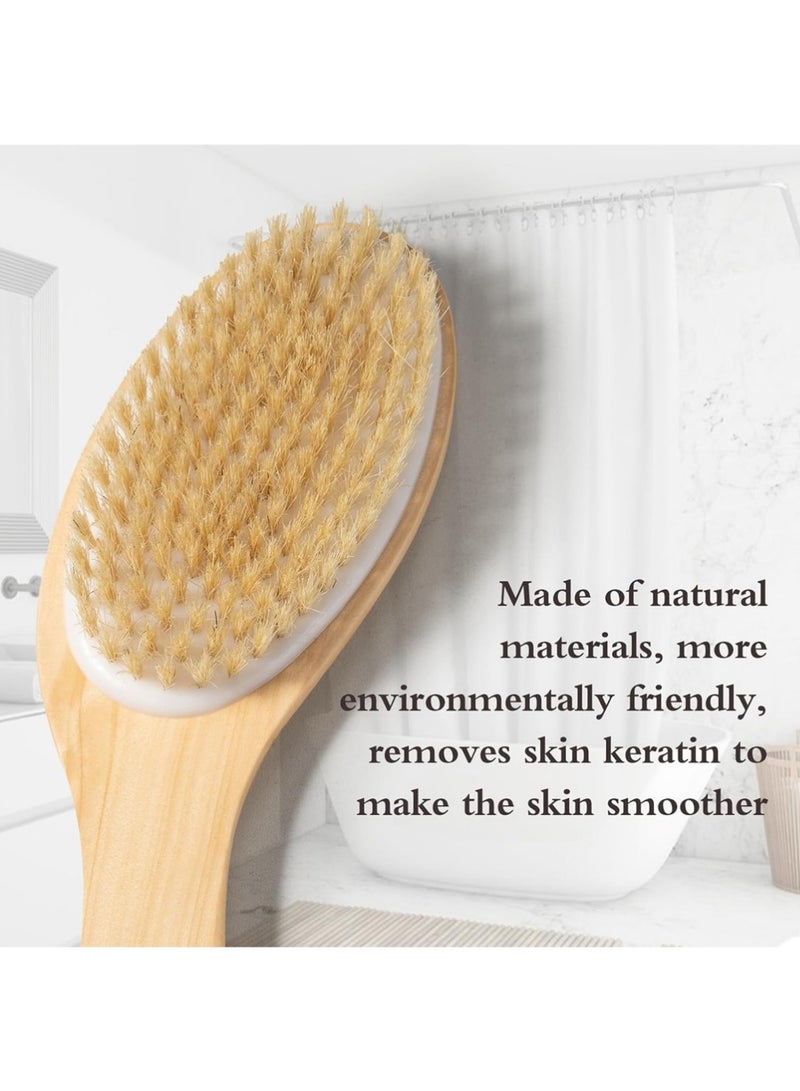 يوجي فرشاة الجسم الجافة فرشاة الجسم الطبيعية - Image 4