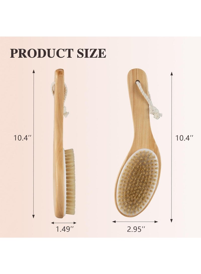 يوجي فرشاة الجسم الجافة فرشاة الجسم الطبيعية - Image 2