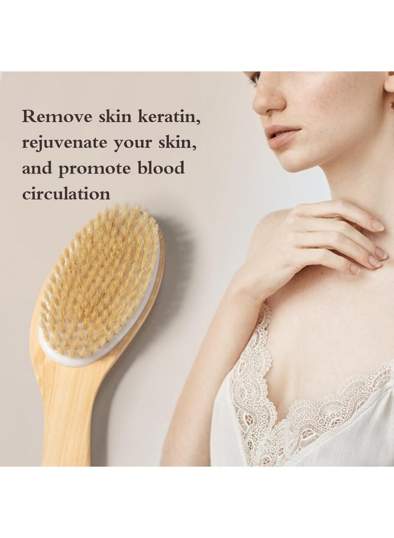 يوجي فرشاة الجسم الجافة فرشاة الجسم الطبيعية - Image 5