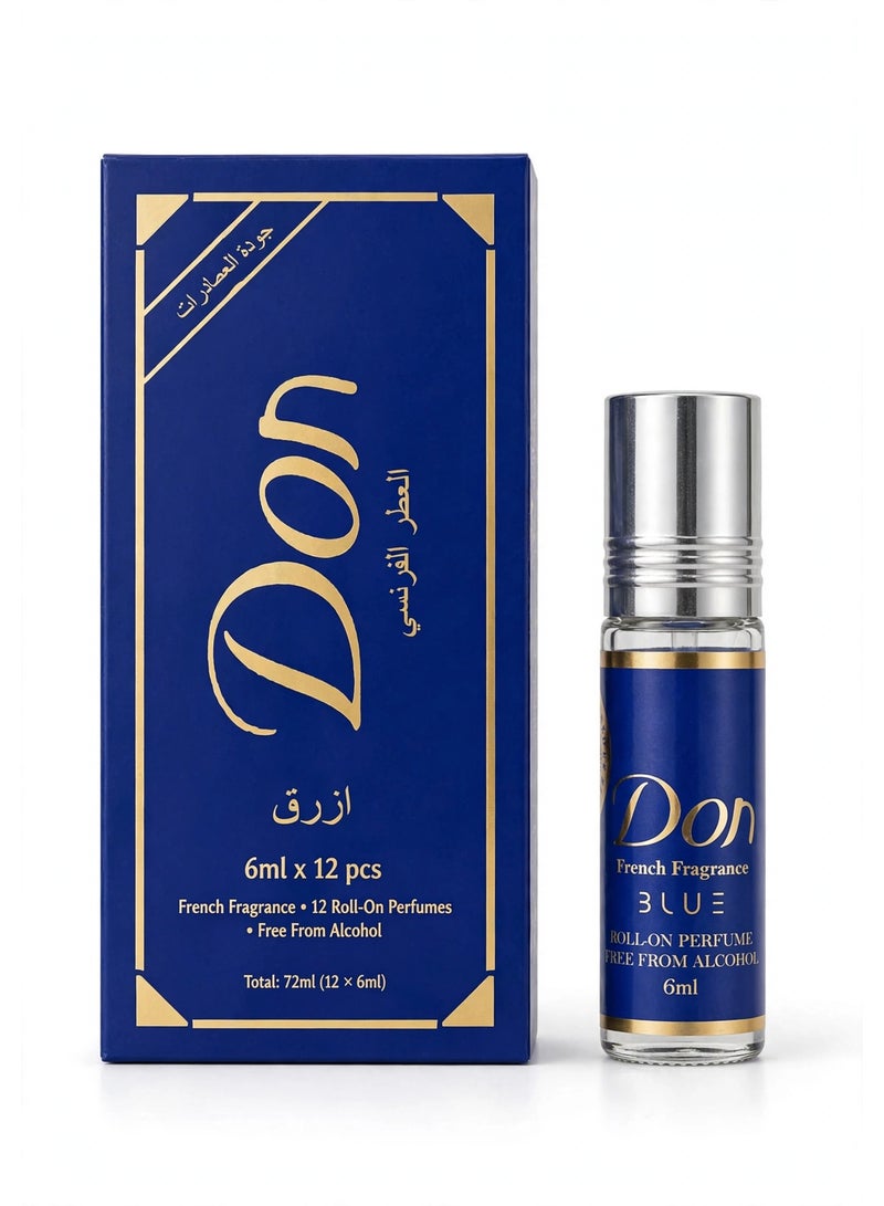 Don Blue French Fragrance Roll-On Perfume Oil, 6ml