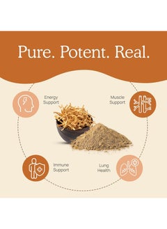 Real Mushrooms Cordyceps-M™, Mushroom Extract Powder, 120 Capsules  - Image 3
