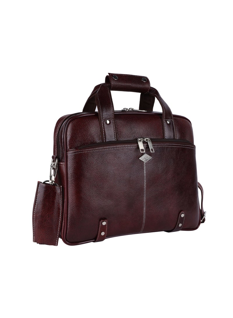 LAVERI LEATHER Genuine Leather Office And Travel Document Laptop bag Style 510  - Image 5