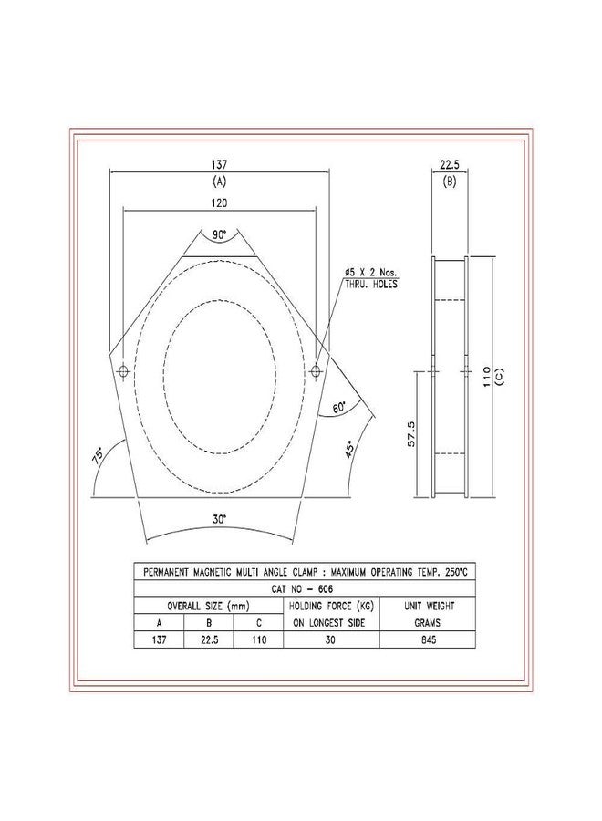 PML MULTI ANGLE MAGNETIC WELDING CLAMP - CAT NO. 606 - Image 4