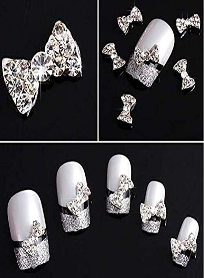 DNHCLL 12PCS Special Charming 3D Nail Art Designs Fashionclubs Glitter Bow Rhinestone Nail Art DIY Sticker Decoration - Image 4
