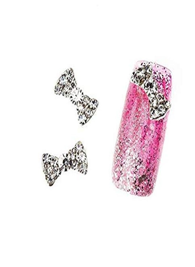 DNHCLL 12PCS Special Charming 3D Nail Art Designs Fashionclubs Glitter Bow Rhinestone Nail Art DIY Sticker Decoration - Image 3