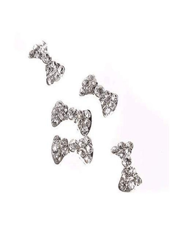 DNHCLL 12PCS Special Charming 3D Nail Art Designs Fashionclubs Glitter Bow Rhinestone Nail Art DIY Sticker Decoration - Image 2