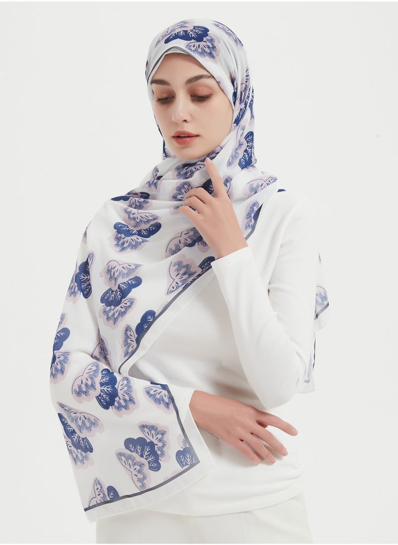 ShineShe Fashion Ladies Peacock Feather Printed Long Chiffon Scarf Shawl  - Image 4