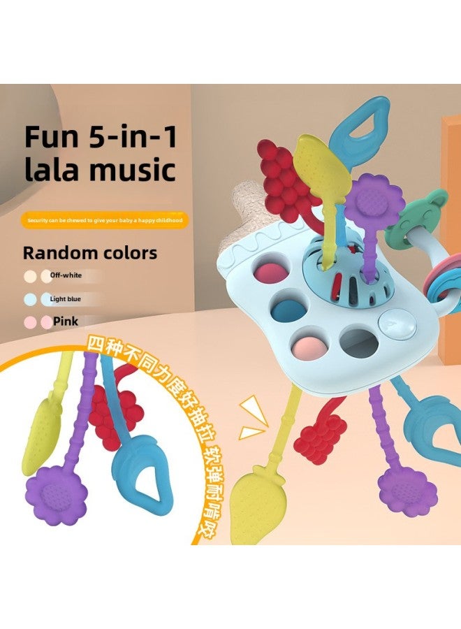 Baby Toys 0-1 Years Old Educational Early Education Feeding Bottle Lala Le Pumping Children 6-month-old Baby Finger Fine-Color:Beige Milk Bottle Lala Le 【English Color Box】】 - Image 3