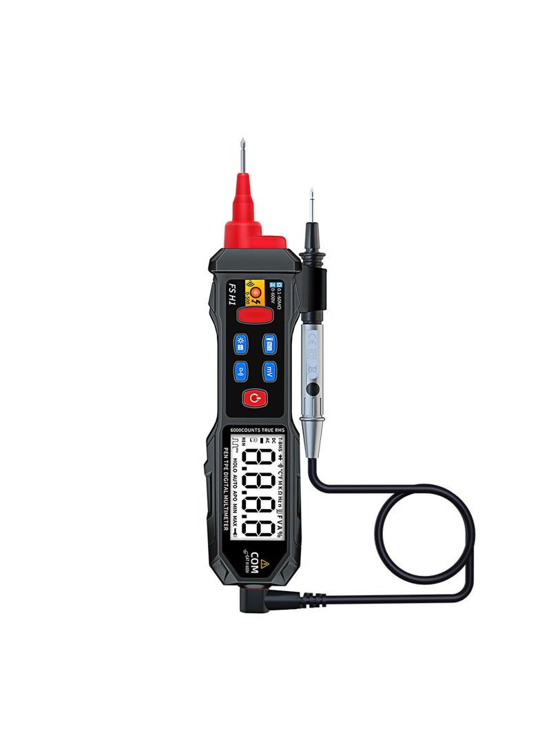 Generic Electrical Voltage Tester, Pen-Type Multimeter with NCV, Small Multimeter 0.6V-600V, Portable Professional Multimeter Pen for AC/DC Voltage/Live Wire Test/Capacitance/Resistance/Continuity/Diode  - Image 1