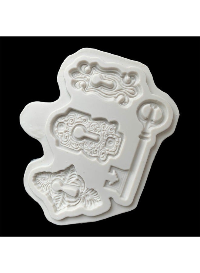 Silicone Fondant Mould , Vintage Key Fondant Molds,Steampunk Molds,Lock And Key Silicone Mold Mini Love Keys Silicone Mold Fondant Chocolate Mold Baking Cake Decorating Tools - Image 4