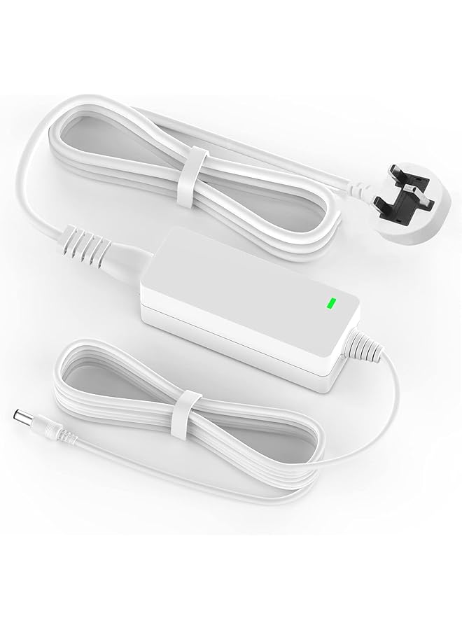PROMASS Power Cord for Cricut Explore Air 2, DC 18V Charger for Cricut Explore, Explore Air, Expression, Expression 2, Maker, Create Replacement for Cricut Maker KSAH1800250T1M2 Cutting Power Supply (White) - Image 1