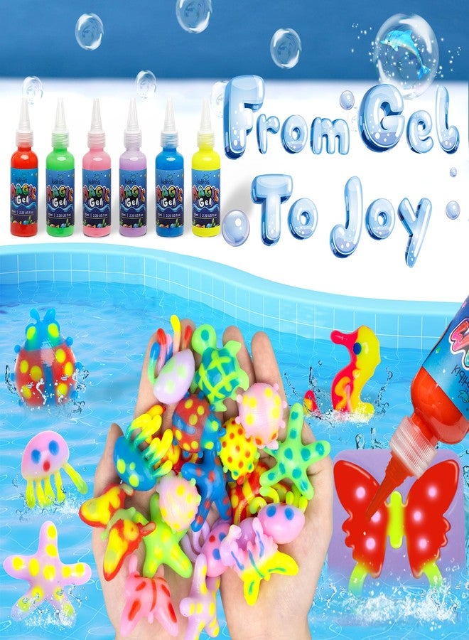 Kiditos Glow in The Dark Magic Water Elf Toy Kit-Squishies for Kids, 6 Gels & 6 Molds, Magic Gel Water Pets Sensory Toy, Fun DIY Craft Kit, Party Favors, Birthday & Christmas Gifts for Kids Ages 3+ - Image 5