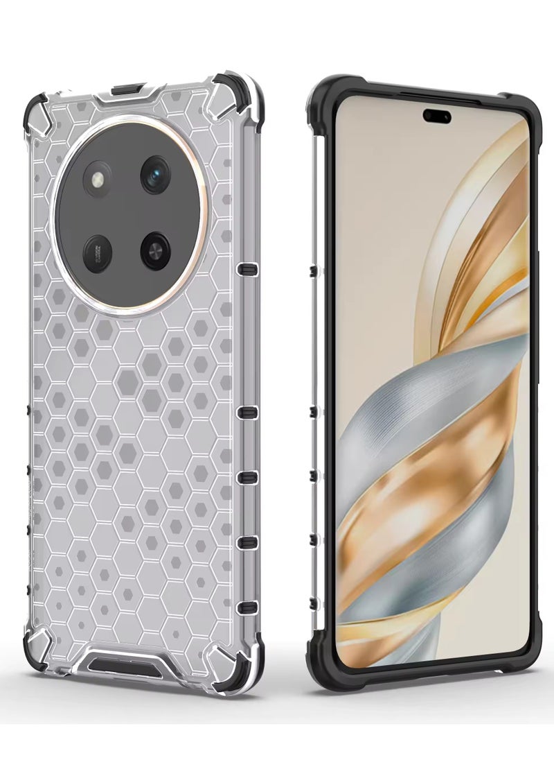 HONOR X9C Mobile Phone case Honeycomb TPU+PC Clear Shockproof