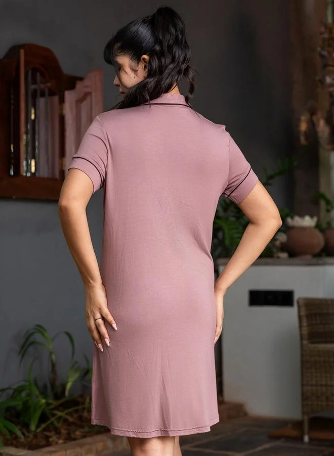 Aadaraya Aadaraya Short Sleepshirt Short Sleeves