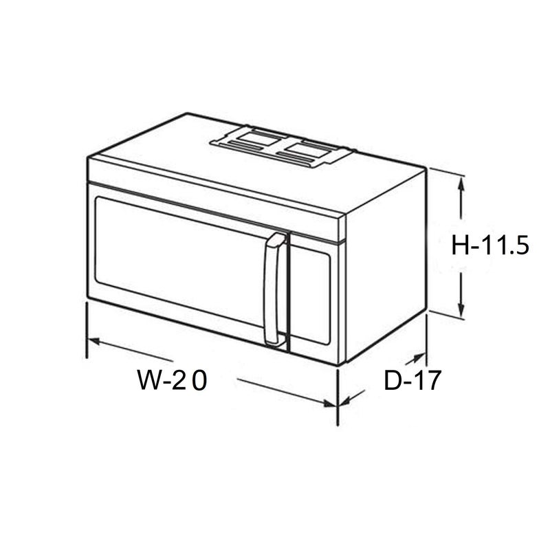 Star Weaves Star Weaves Microwave Oven Cover for LG 21 Litre Convection Microwave Oven MC2146BL Black KUM52  - Image 4