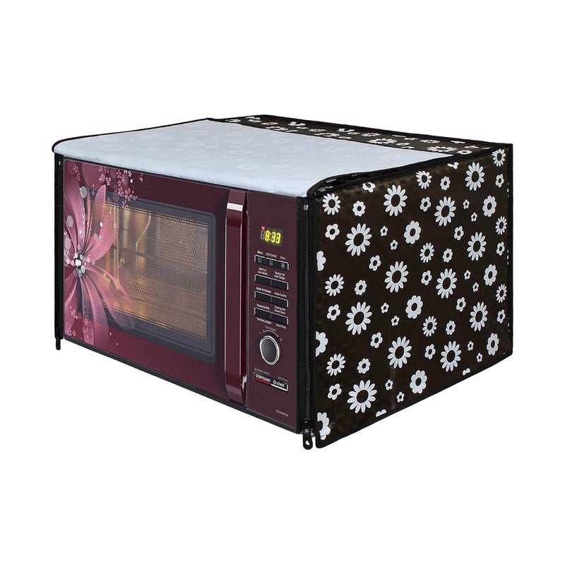 Star Weaves Star Weaves Microwave Oven Cover for LG 21 Litre Convection Microwave Oven MC2146BL Black KUM52  - Image 2