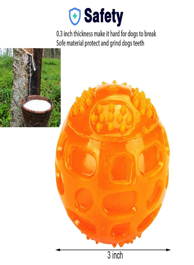 Ace one ACEONE Dog Squeaky Ball, Pet Squeak Chew Bouncy Rubber Toy Balls for Small Large Dogs Indestructible Exercise Training Playing - Image 2
