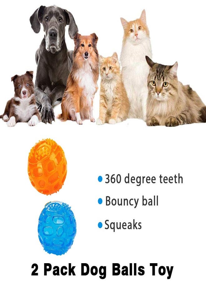 Ace one ACEONE Dog Squeaky Ball, Pet Squeak Chew Bouncy Rubber Toy Balls for Small Large Dogs Indestructible Exercise Training Playing - Image 5