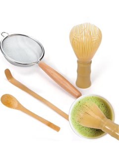 Generic Resin Matcha Whisk Set, Silicone Matcha Whisk for Stirring, Reusable Matcha Whisk Set with Matcha Whisk, Scoop, Tea Spoon and Matcha Sifter  - Image 1