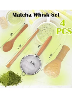 Generic Resin Matcha Whisk Set, Silicone Matcha Whisk for Stirring, Reusable Matcha Whisk Set with Matcha Whisk, Scoop, Tea Spoon and Matcha Sifter  - Image 2