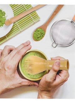 Generic Resin Matcha Whisk Set, Silicone Matcha Whisk for Stirring, Reusable Matcha Whisk Set with Matcha Whisk, Scoop, Tea Spoon and Matcha Sifter  - Image 3