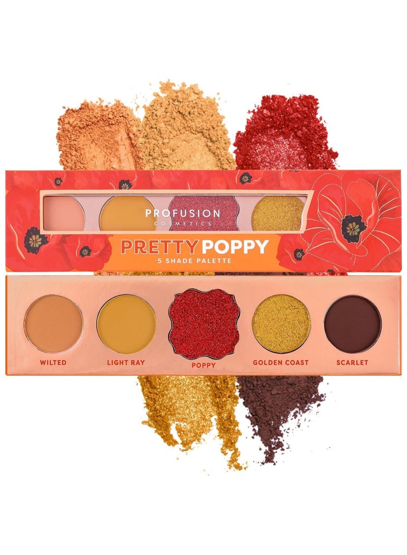 Profusion Cosmetics BLOOMING HUES  DELIGHTFUL DAHLIA 5 SHADE PALETTE Blue - Image 1