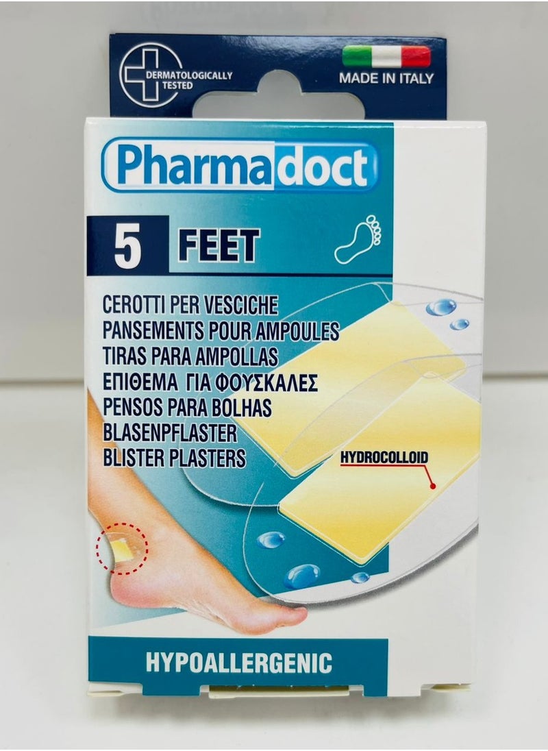 Pharmadoct Feet Blister Plasters 5s 