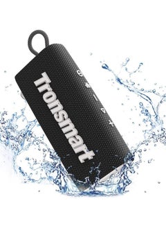 Tronsmart Trip Portable Bluetooth Speaker, IPX7 Waterproof Speaker, Wireless Bluetooth 5.3, 20H Playtime, Built-in Mic(Black)
