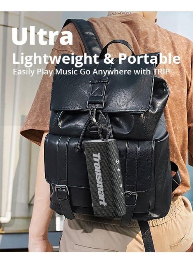 Tronsmart - Tronsmart Trip Portable Bluetooth Speaker, IPX7 Waterproof Speaker, Wireless Bluetooth 5.3, 20H Playtime, Built-in Mic(Black) - Image 1