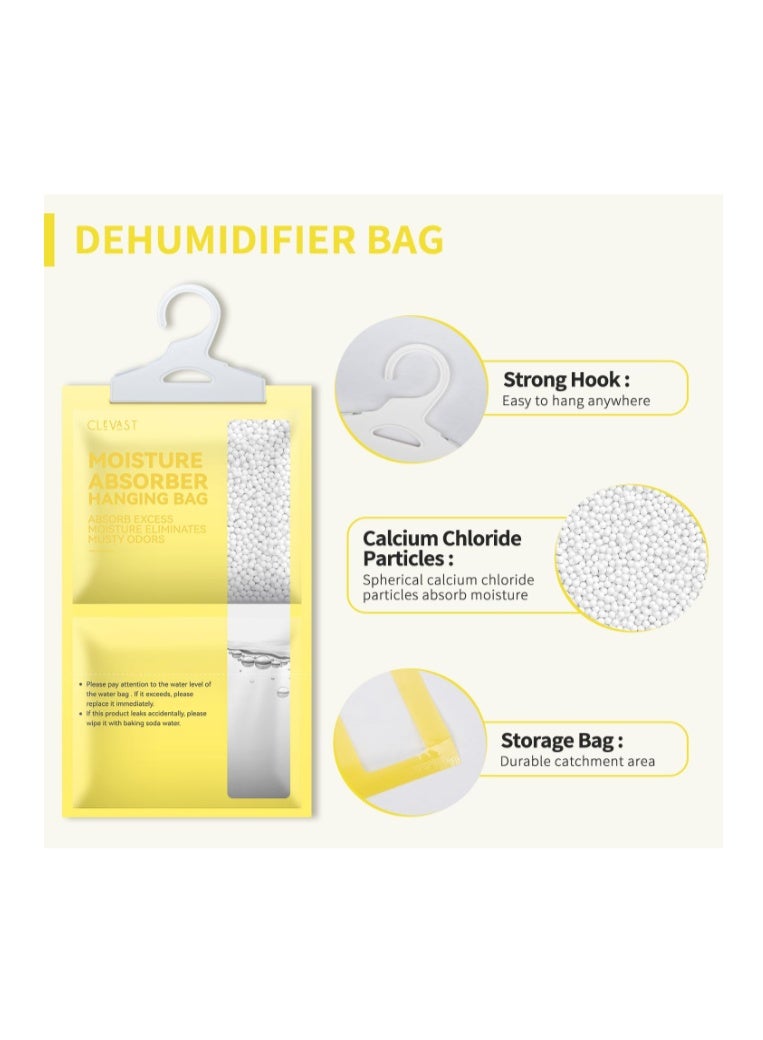 CLEVAST Moisture Absorbers Packets (230g/pack) - 10 Pack, Hanging Closet Dehumidifier Bags, Desiccant, Closet Dehumidifiers with Fragrance Free - Image 2
