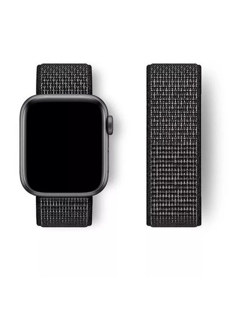 Apple Watch Band/Strap Compatible With Compatible with 42mm(Series 10)/41mm/40mm/38mm Nylon Band/Strap for Apple Watch All Series Black