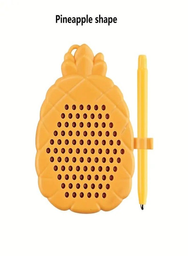 ZELVO MagPad Play Magnetic Drawing Board for Kids, Mug Tab, Bead Art, Drawing Board, Intelligence Development, Girls, Boys, Gift, Educational - Montessori Toy (Pineapple Shape) - Image 2