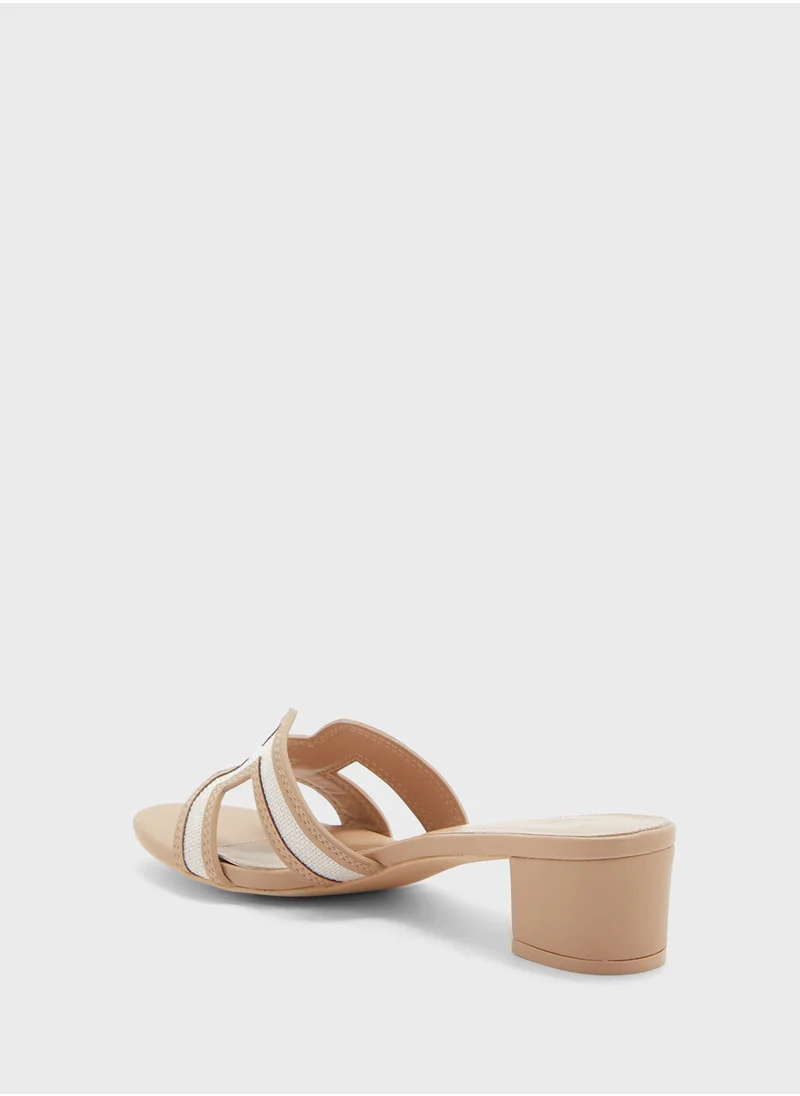 ايلا Contrast Color H Mule Sandal