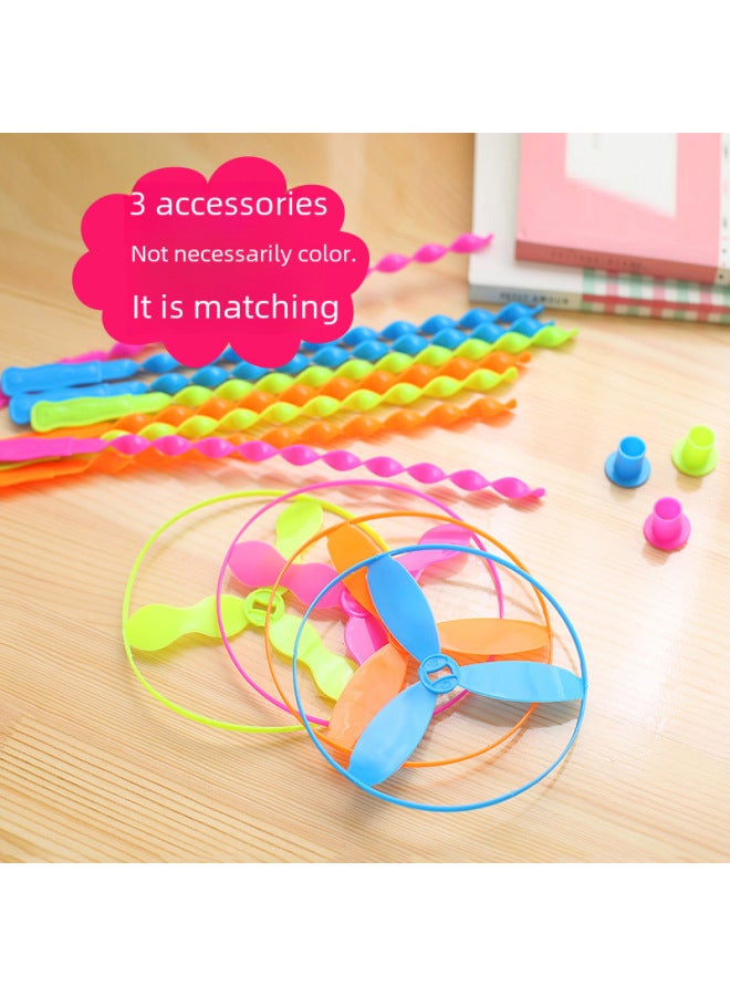 Large Flying Fairy Bamboo Dragonfly Baby Small Toys Push UFO Frisbee 80 S Children's Nostalgic Classic Toys-Color:Large (take 40 For A Bag) 1200/box - Image 3