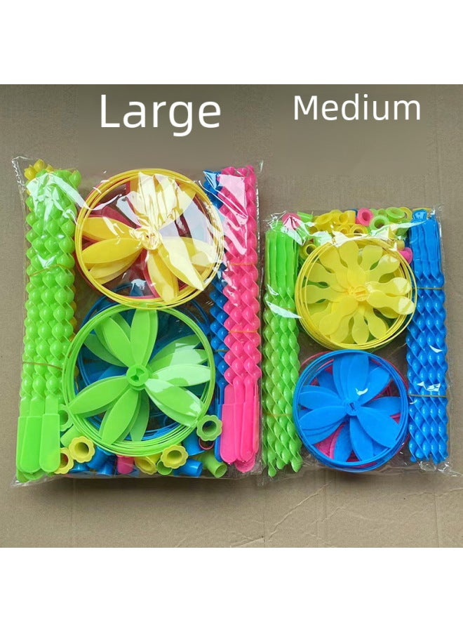 Large Flying Fairy Bamboo Dragonfly Baby Small Toys Push UFO Frisbee 80 S Children's Nostalgic Classic Toys-Color:Large (take 40 For A Bag) 1200/box - Image 5
