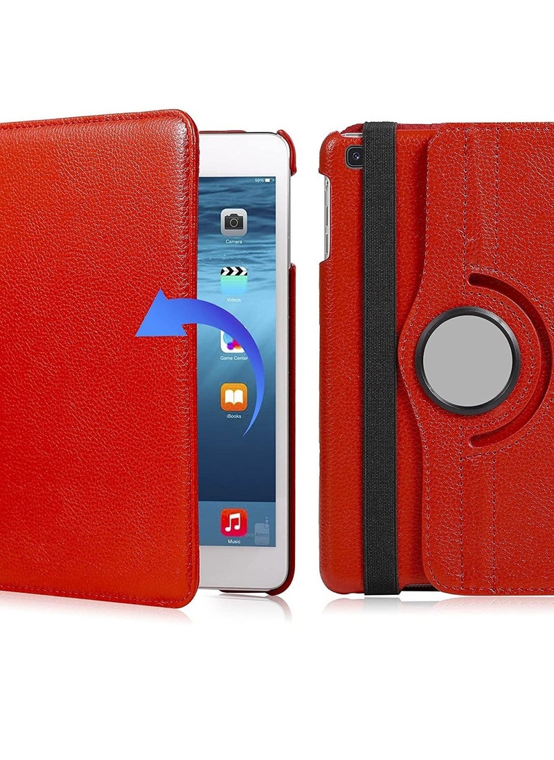 ELTRAZONE Rotating Case for Samsung Galaxy Tab A 8.0 2019 Without S Pen Model (SM-T290 Wi-Fi, SM-T295 LTE), Premium PU Leather 360 Degree Stand Cover with Auto Wake/Sleep Function(Red) - Image 5