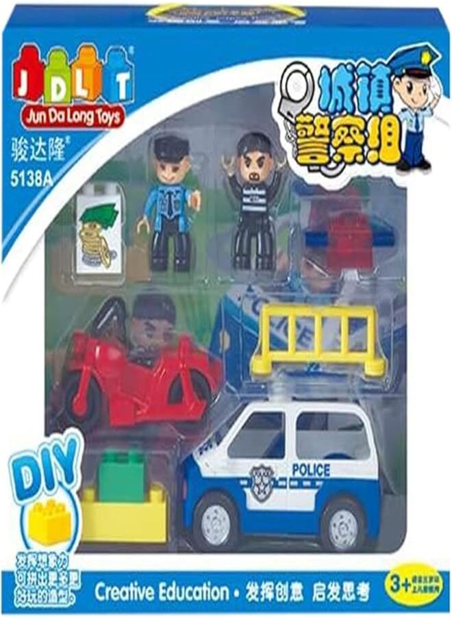 JDLT JDLT DIY Police building blocks 5138 
