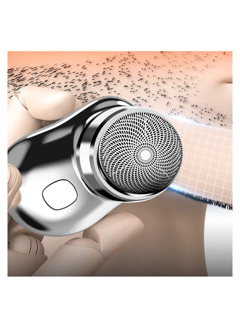 ELTERAZONE Electric Razor for Men, Newest Mini-Shave Portable Electric Shaver, Pocket Size Portable Shaver Wet and Dry Mens Razor USB Shaver Charging Easy One-Button Use Suitable for Home,Car,Travel - Image 5