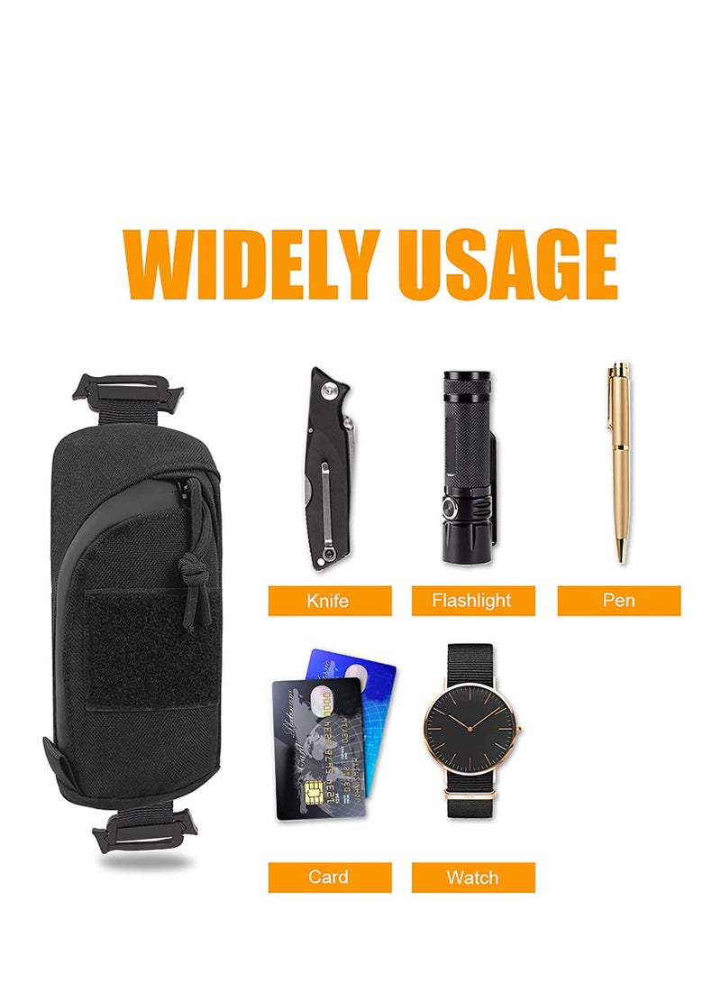 SYOSI Backpack Shoulder Strap Accessory Pouch, Tactical Accessories Bag Multifunctional EDC Tool Pockets for Belt, Compact Phone Pouchs for Outdoor Sport - Image 3