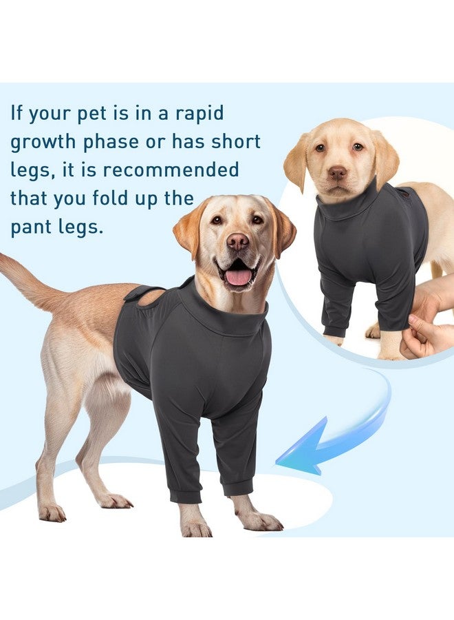 ROZKITCH Dog Surgery Recovery Sleeve Front Legs, Pet Anti Licking Wound Elbow Brace Elbow Protector, Dog Recovery Suit Cone Collar Alternative for Joint Care ACL CCL Arthritis Sprain Blue XL - Image 5