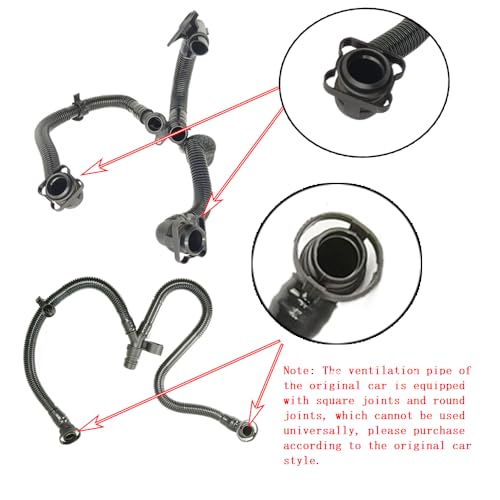 ThpeMakcr Crankcase Breather Hose Fit for Audi A4 A6 Q5 Cylinder Ventilation Pipe # 06E103217AA - Image 2