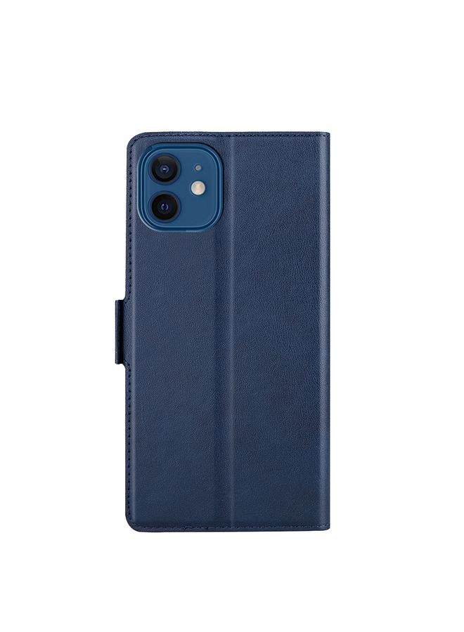 زبون جراب لهاتف iPhone 12 / 12 Pro مصنوع من جلد البولي يوريثان الحراري مع مشبك جانبي رفيع للغاية قابل للطي أفقيًا مع حامل وفتحة بطاقة - Image 3