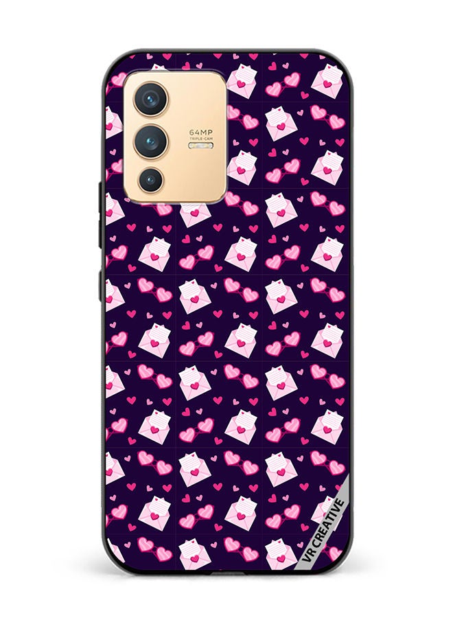 VR CREATIVE Protective Case Cover For Vivo V23 5G Love Pattern Design Multicolour - Image 1