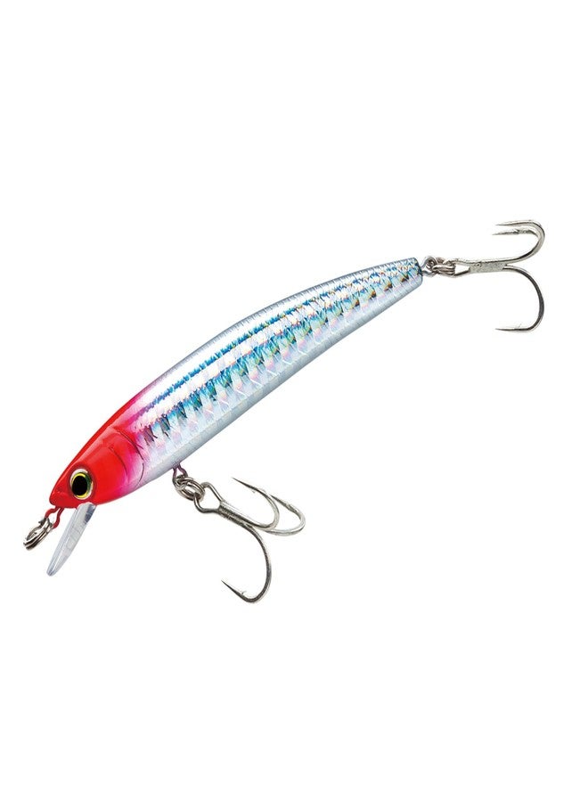 DUEL Yo-Zuri F1163-RH Pins Minnow Floating Diver Lure, Red Head - Image 1
