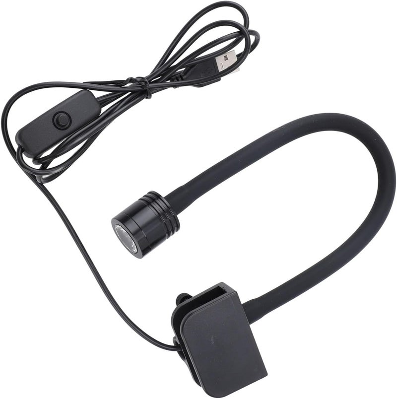 Aramox Aquarium Light, LED Fish Tank Light with Adjustable Angle and USB Power Supply, for 36 Gallon Frameless Aquariums with Glass Thickness up to 10mm (White) - Image 2