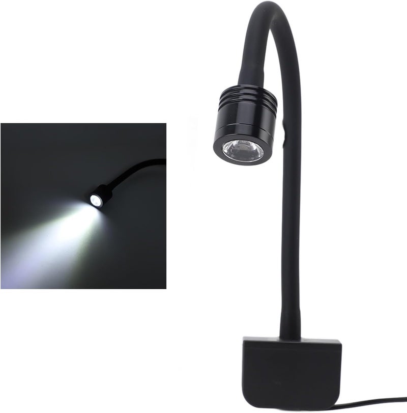 Aramox Aquarium Light, LED Fish Tank Light with Adjustable Angle and USB Power Supply, for 36 Gallon Frameless Aquariums with Glass Thickness up to 10mm (White) - Image 1