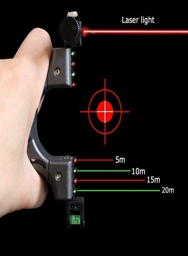 Florisca Adjustable Laser Guided Slingshot | Professional Rubber Band Catapult for Kids & Adults | Resin Slingshot with Laser Sight | Outdoor Fun & Recreational Toy Set for Beginners - Image 3