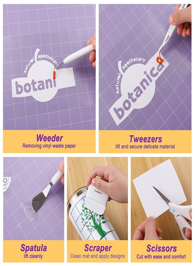 CAREGY Craft Vinyl Weeding Tools Set, Precision Craft Tools Kit, Weeding Kits for Cricut/Silhouette/Siser/Oracal 631/651/751 Vinyl - Image 3